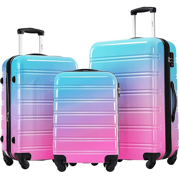 Amazon.com: Merax 3 Piece Luggage Sets, Hardside Expandable